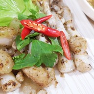 ไข่หมึก ปราศจากชูรส ธนาคารไทยพาณิชย์สำนักงานใหญ่ตึกเวสท์ชั้นG (อยู่ในร้านปันกัน)