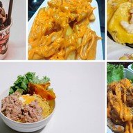 นมใหญ่ มิตรอุดม 🎉 ข้าวไก่เทอริยากิ ไข่ข้น ชาไทย เฟรนฟายชีส ขนมปังเนยนม