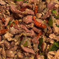 เมนูของร้าน ร้านยูซบเนื้อทอดแดดเดียว รามคำแหง 61