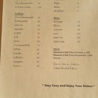 เมนู The Cozy Bistro and Cafe’