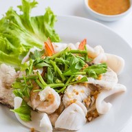 เมนูของร้าน ร้านข้าวต้มเครื่องแม่กลองสูตรโบราณ&อาหารทะเล พิบูลย์สงคราม8นนทบุรี