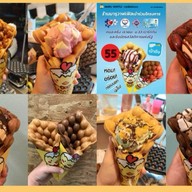Maru Waffle (วาฟเฟิลฮ่องกง มารุวาฟเฟิล และ เฉาก๊วยนมสด เต็งหนึ่ง) ID Line : graftt