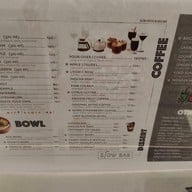 เมนู Slow Bar : Slow Coffee & Juice Bar