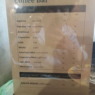 เมนู Coffee Bar Korat