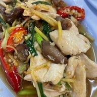 เมนูของร้าน ข้าวต้มผักบุ้งลอยฟ้า  พัทยาเหนือ