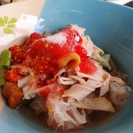 เมนูของร้าน ป้าอู๊ดเย็นตาโฟ บางพระ ไร่กล้วย