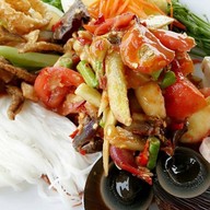 เมนูของร้าน ส้มตำแจ่มใส 2 สาขาต้นตำรับ