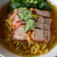 เมนูของร้าน บะหมี่เกี๊ยวชมสวน
