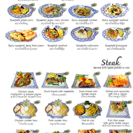 เมนู spinach restaurant @khaolak