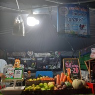 น้ำปั่น ร้านจ้องจะปั่น (ผลไม้สดตามฤดูกาล) ขนมปังปิ้ง สามแยกเขื่อนปราณบุรี