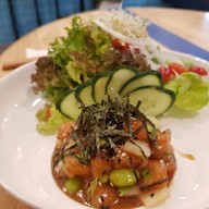 เมนูของร้าน POKE EARTH - ข้าวแกงฮาวาย - ร้านโปเก้เอิท สวนหลวงสแควร์ ซ.จุฬา12