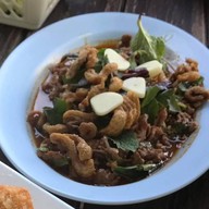 เมนูของร้าน คนลือลาบเป็ดริมมูล