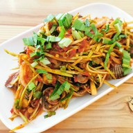 เมนูของร้าน ส้มตำแปดริ้ว