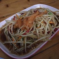 เมนูของร้าน ส้มตำแปดริ้ว