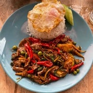 เมนูของร้าน แม่บุญเรือง อาหารตามสั่ง อาหารป่าทุกชนิด ติดถนนมิตรภาพ