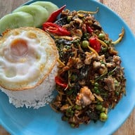 เมนูของร้าน แม่บุญเรือง อาหารตามสั่ง อาหารป่าทุกชนิด ติดถนนมิตรภาพ