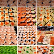ซูชิและเต้าหู้นมสดหน้าองค์การณ์