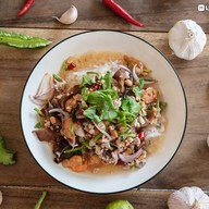 เมนูของร้าน คนละยำ ตำแซ่บ ณ บ้านติดต่อ ต้นตำหรับ