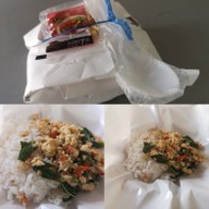 Food or drink of Pad Basil Fried Mussels Pad Thai Pa Rang Ayutthaya