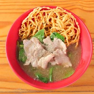 เมนูของร้าน คนบางกง ราดหน้ายอดผัก อาหารตามสั่ง