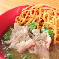 เมนูของร้าน คนบางกง ราดหน้ายอดผัก อาหารตามสั่ง