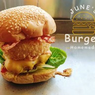 June's Burger  Homemade