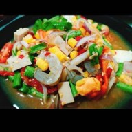 ครัวอีสานแซ่บนัว+น้ำแข็งใส
