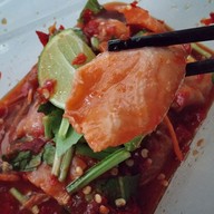 เมนูของร้าน ร้านทีเด็ด ยำมะม่วงมหาชัย