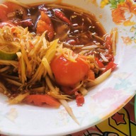 เมนูของร้าน ส้มตำอินเตอร์เน็ต สาขาหน้ามหาไถ่