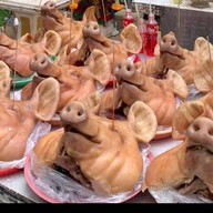หัวหมูไหว้ ร้านโอ๋หัวหมู ตลาดยิ่งเจริญ