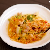 เมนูของร้าน ข้าวต้มปลาตราโด่งอาหารทะเลตามสั่ง