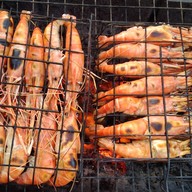 กุ้งเผาอยู่ดีซีฟู้ดคอสะพานบางน้ำจืด หัวโค้งคอสะพานบางน้ำจืด
