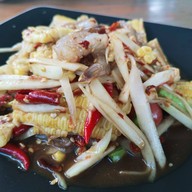 เมนูของร้าน ตำเส้นนัว