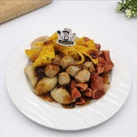 ฮอม.. ลูกชิ้นเห็ดหอม ลูกชิ้นทอด เกี๊ยวกรอบ มังสวิรัติ