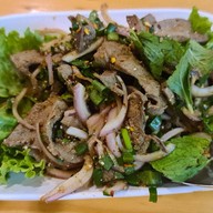 เมนูของร้าน แซ่บระเบียง รพ.พระมงกุฏ