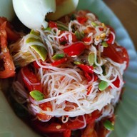 เมนูของร้าน ลำพูนปลาเผา