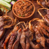 หมูพวงย่างแจ่วปลาร้า