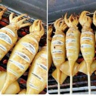 หมึกย่างไง โลตัสแยกเสม็ดอ่างศิลาชลบุรี