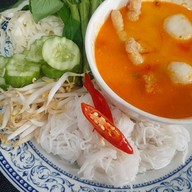 ข้าวหมูทอด&น้ำพริกปลาทู