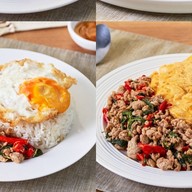 เฮงเฮียเฮีย แซลมอนดองซีอิ้วเกาหลี พิซซ่าญี่ปุ่น ข้าวหน้าหมูทอด สาขา2 โคกหม้อ แซ่บซี๊ด