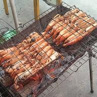 กุ้งเผาอยู่ดีซีฟู้ดคอสะพานบางน้ำจืด หัวโค้งคอสะพานบางน้ำจืด