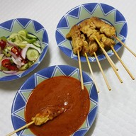 เมนูของร้าน หมูสะเต๊ะนายซ้ง บรรทัดทอง