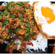 ข้าวหมูทอด วัดชลอ