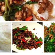 กระเพราโบราณ 35฿ ใส่ห่อ