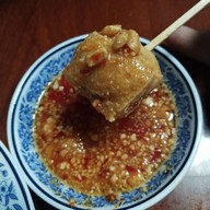 เมนูของร้าน ปอเปี๊ยะทอด เต้าหู้ทอด ตลาดบ้านสวน