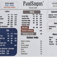 เมนู PaulSugus' พอลซูกัส ซ.กาญจนาภิเษก 7