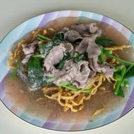 ฮาซันราดหน้ายอดผัก(เนื้อหมัก)