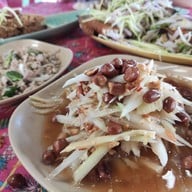เมนูของร้าน ส้มตำเจ๊ไหม หัวหินซอย 55