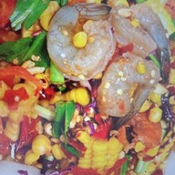 กุ้งไก่ย่างส้มตำเมืองร้อยเกิน