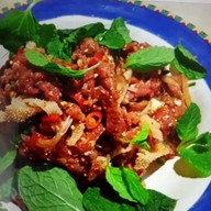 กุ้งไก่ย่างส้มตำเมืองร้อยเกิน